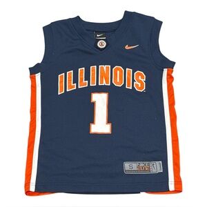 Nike Elite Illinois Fighting Illini Orange Blue NCAA Basketball Jersey Youth S